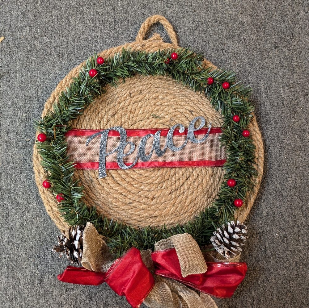 Peace Christmas Wall Decor